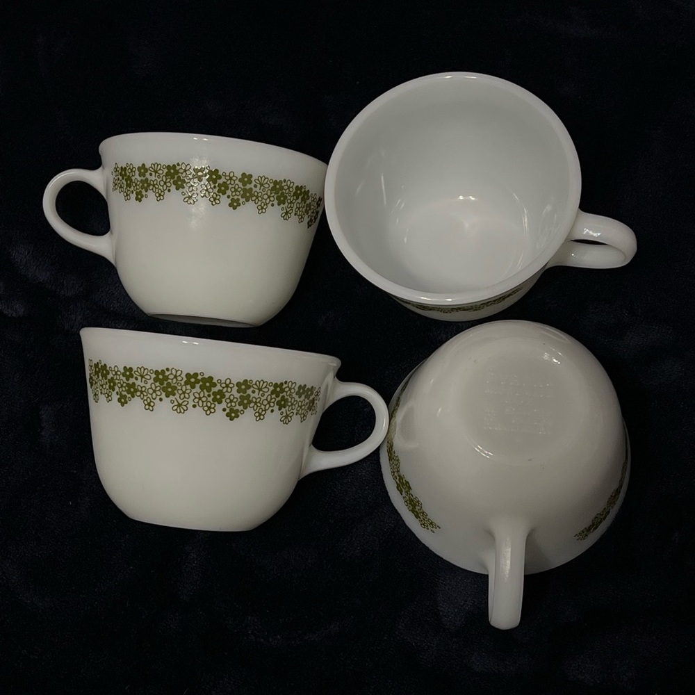 Vintage Pyrex coffee cups